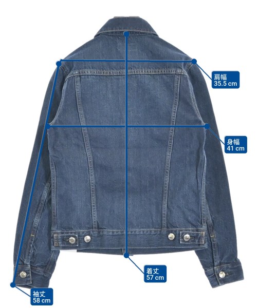 HYKE（ハイク）デニムジャケット 紺 サイズ:2(M位) レディース/2200652289046