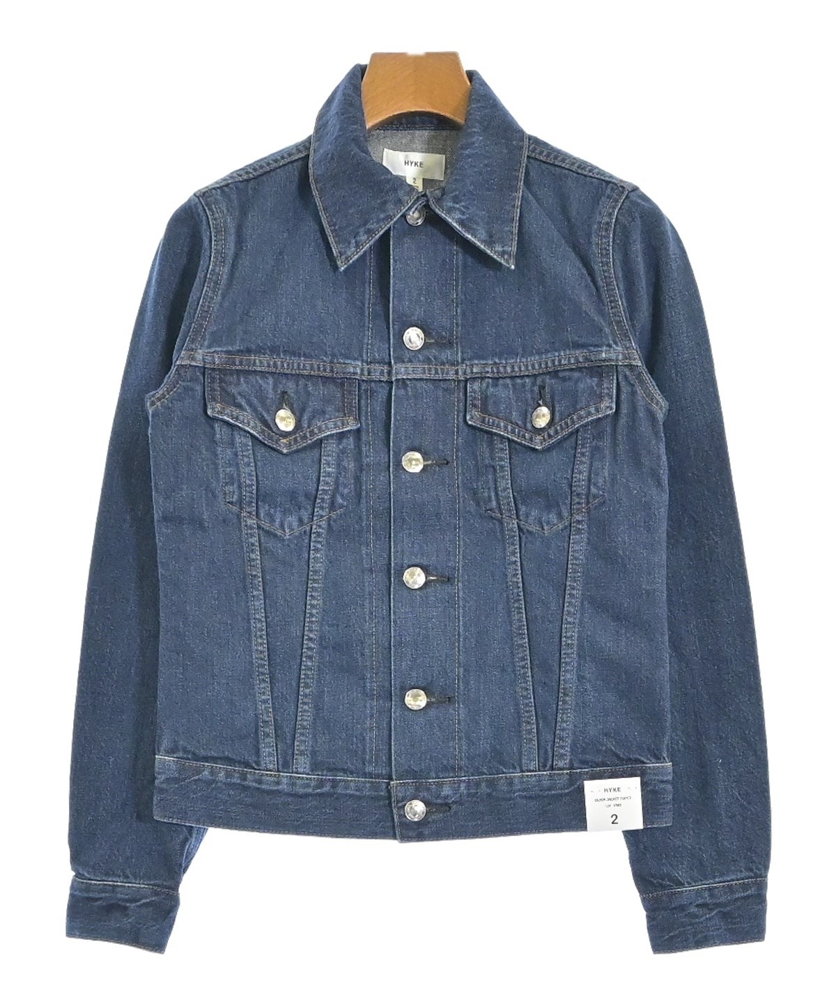 デニムジャケット Gジャン　hyke ハイク HYKE（ハイク）デニムジャケット 紺 サイズ:2(M位) レディース