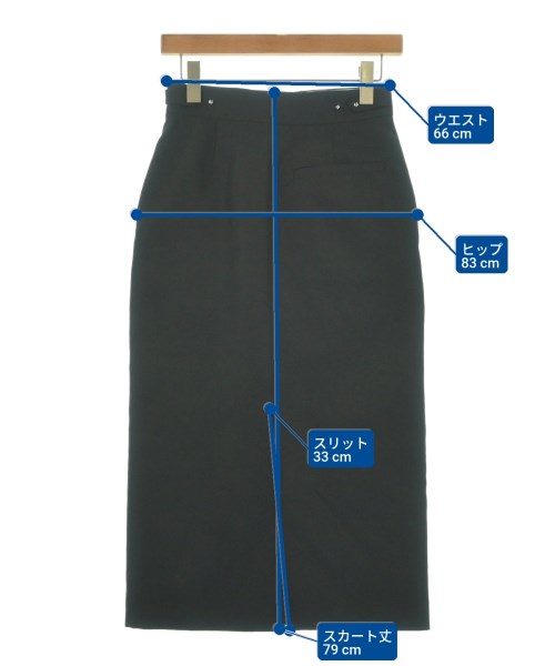 HYKE（ハイク）ロング・マキシ丈スカート 黒 サイズ:1(S位) レディース/2200643424074