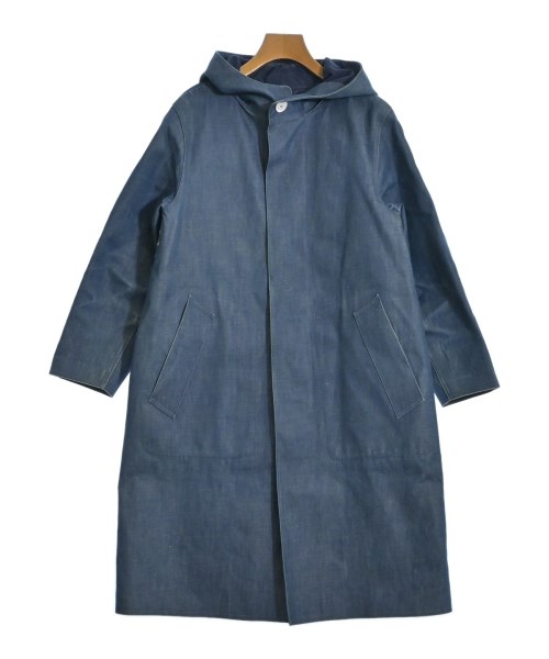 HYKE(ハイク)ステンカラーコート 青 サイズ:1(S位)/2200648154082