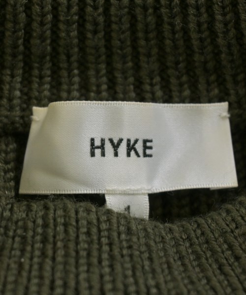 HYKE（ハイク）ニット・セーター カーキ サイズ:1(S位) レディース/2200647770092
