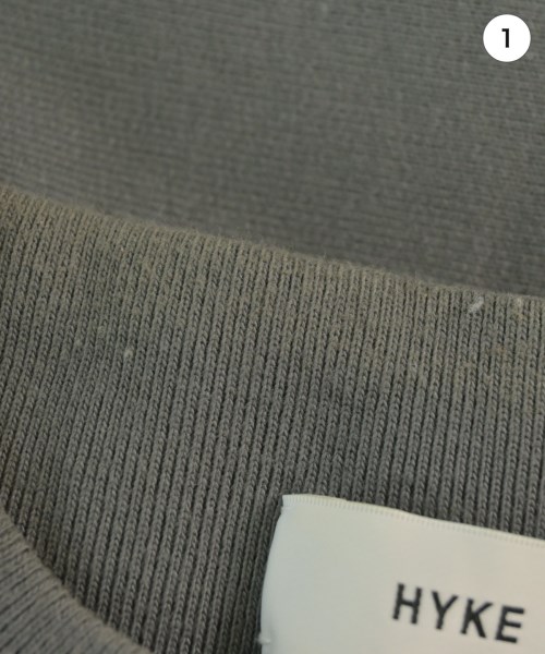 HYKE（ハイク）スウェット グレー サイズ:1(S位) レディース/2200654043059