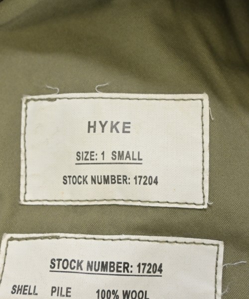 HYKE（ハイク）スウェット カーキ サイズ:S レディース/2200654491010