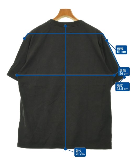 HYKE（ハイク）Tシャツ・カットソー 黒 サイズ:S メンズ/2200700016174
