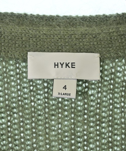 HYKE（ハイク）カーディガン 緑 サイズ:4(XL位) メンズ/2200703724106