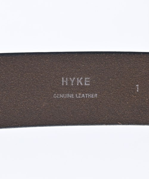 HYKE（ハイク）ベルト 黒 サイズ:1 メンズ/2200706298109