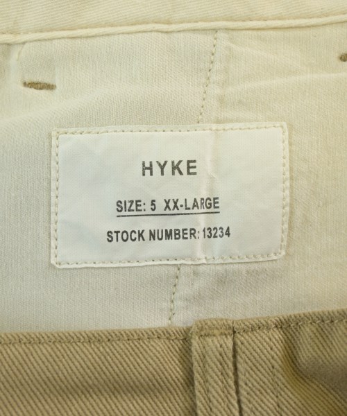 HYKE（ハイク）チノパン ベージュ サイズ:5(XXL位) メンズ/2200709204022