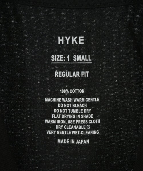 HYKE（ハイク）Tシャツ・カットソー 黒 サイズ:S レディース/2200710442444
