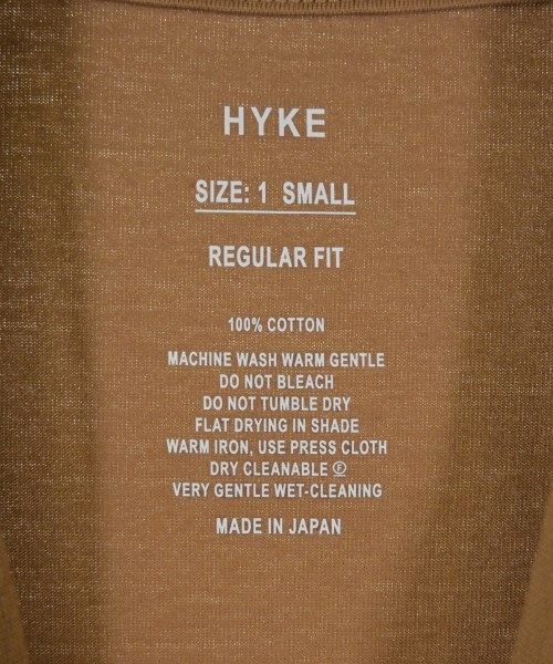 HYKE（ハイク）Tシャツ・カットソー 茶 サイズ:S レディース/2200710442451
