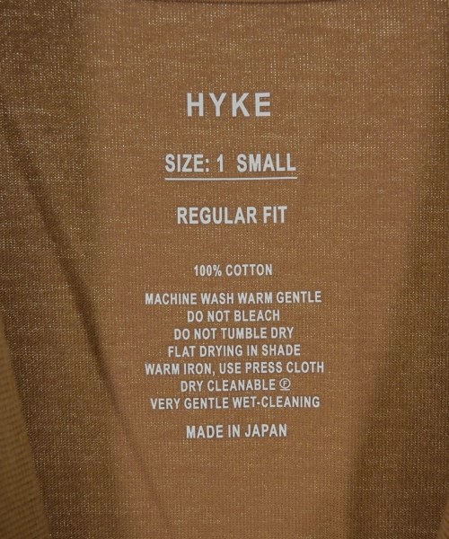 HYKE（ハイク）Tシャツ・カットソー 茶 サイズ:S レディース/2200710442468