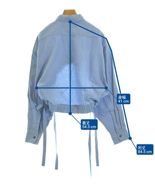 HYKE（ハイク）カジュアルシャツ 青 サイズ:2(M位) レディース/2200662536338