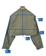 HYKE（ハイク）ミリタリーブルゾン カーキ サイズ:2(M位) レディース/2200662984054