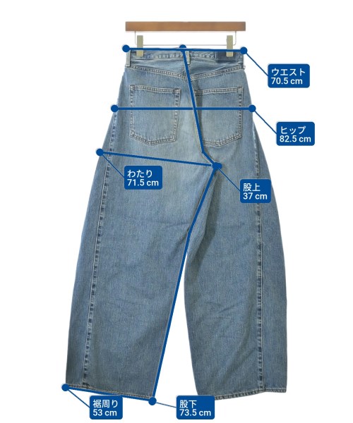 HYKE（ハイク）デニムパンツ 青 サイズ:1(S位) レディース/2200662984061