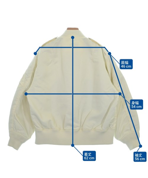HYKE（ハイク）ミリタリーブルゾン 白 サイズ:1(S位) レディース/2200662793021