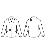 HYKE（ハイク）ミリタリーブルゾン 白 サイズ:1(S位) レディース/2200662793021