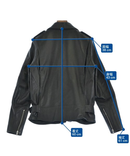 HYKE（ハイク）ライダース 黒 サイズ:2(M位) レディース/2200661363010