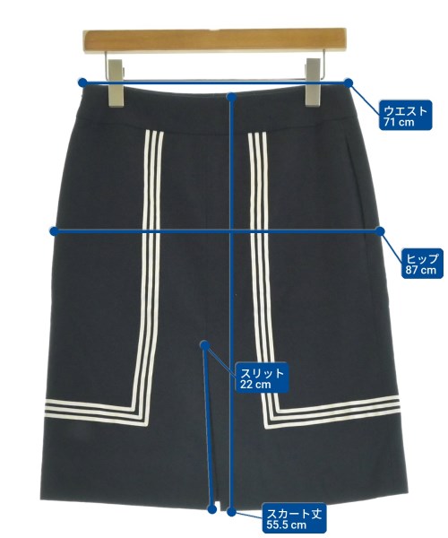 HYKE（ハイク）ひざ丈スカート 黒 サイズ:2(M位) レディース/2200664895228