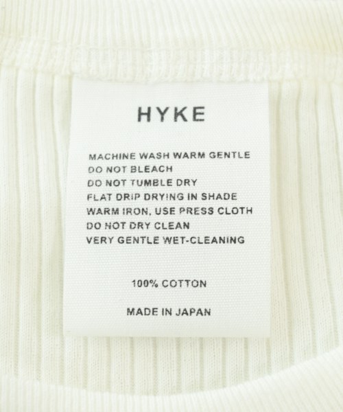 HYKE（ハイク）Tシャツ・カットソー 白 サイズ:-(XS位) レディース/2200662909262