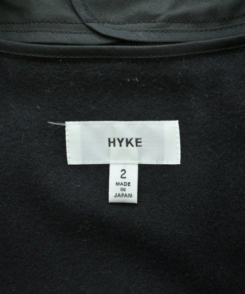 HYKE（ハイク）ステンカラーコート 黒 サイズ:2(M位) レディース/2200663179039