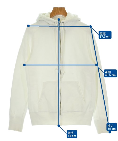 HYKE（ハイク）パーカー 白 サイズ:2(M位) レディース/2200663179053