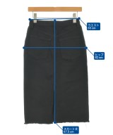 HYKE（ハイク）ひざ丈スカート 黒 サイズ:1(S位) レディース/2200663179060