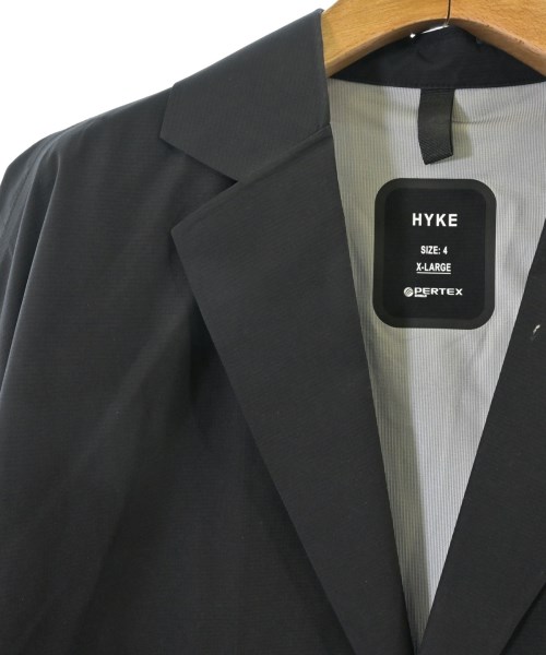 HYKE（ハイク）チェスターコート 黒 サイズ:4(XL位) メンズ/2200666168030