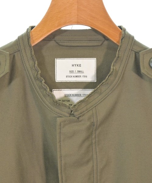 HYKE（ハイク）ミリタリーブルゾン カーキ サイズ:S レディース/2200666696038