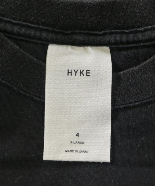 HYKE（ハイク）Tシャツ・カットソー 黒 サイズ:4(XL位) メンズ/2200664171131