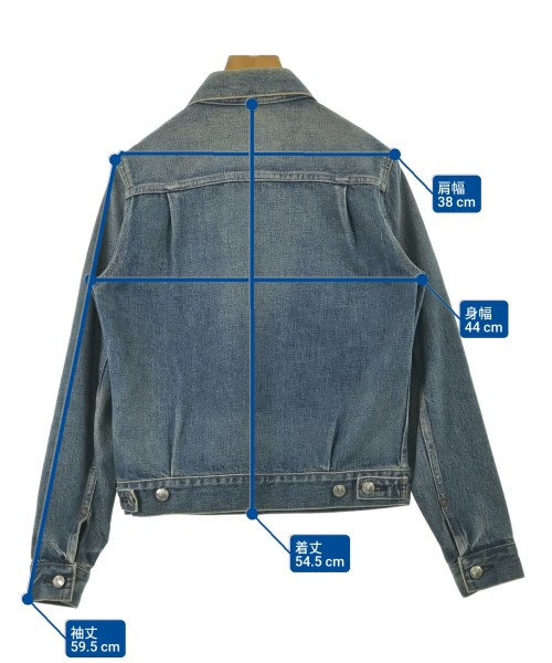 HYKE（ハイク）デニムジャケット 青 サイズ:2(M位) レディース/2200668230094