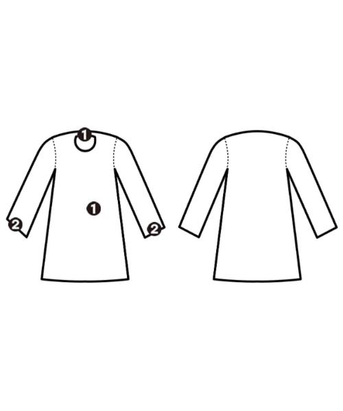 HYKE（ハイク）シャツワンピース 白 サイズ:1(S位) レディース/2200668331111