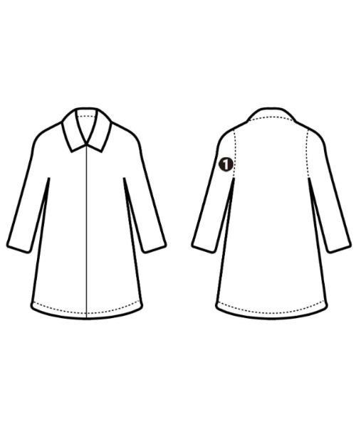 HYKE（ハイク）ステンカラーコート 紺 サイズ:1(S位) メンズ/2200668452014