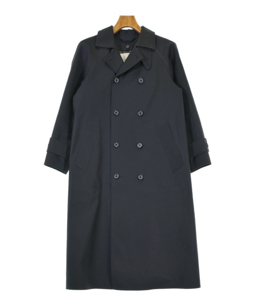 HYKE(ハイク)ステンカラーコート 紺 サイズ:1(S位)/2200668452014