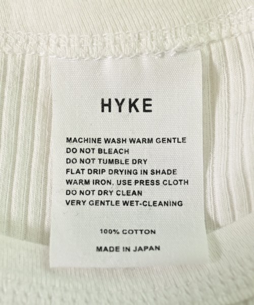 HYKE（ハイク）Tシャツ・カットソー 白 サイズ:-(XS位) レディース/2200666089236