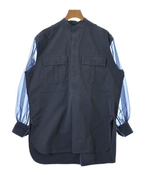 HYKE(ハイク)ブラウス 紺 サイズ:1(S位)/2200666518040