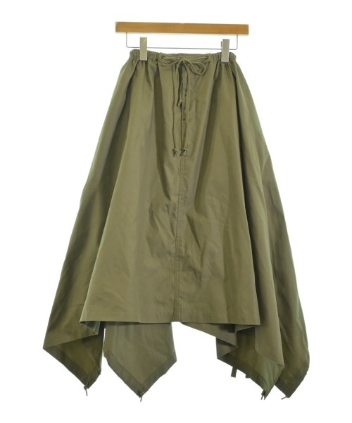 HYKE(ハイク)ロング・マキシ丈スカート カーキ サイズ:S/2200669614190