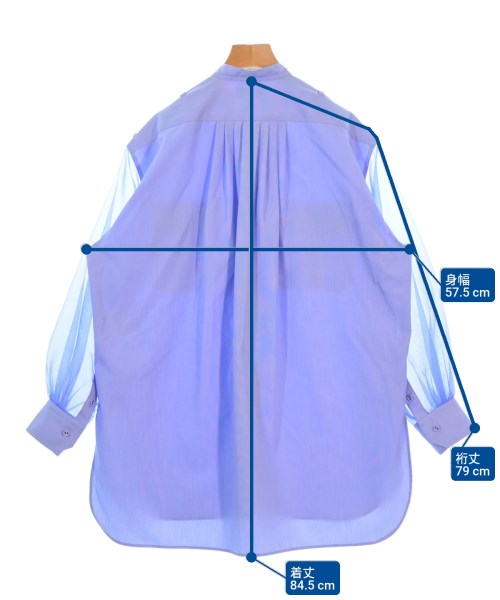 HYKE（ハイク）ブラウス 青 サイズ:1(S位) レディース/2200666214034