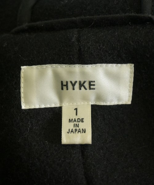HYKE（ハイク）ダッフルコート 黒 サイズ:1(S位) レディース/2200670867011