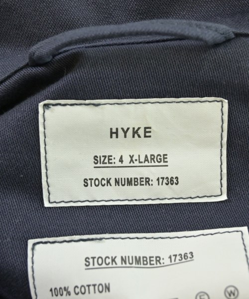 HYKE（ハイク）ミリタリーブルゾン 紺 サイズ:4(XL位) メンズ/2200670977178