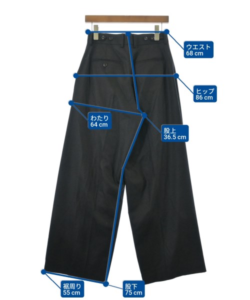 HYKE（ハイク）スラックス 黒 サイズ:2(M位) レディース/2200671728120