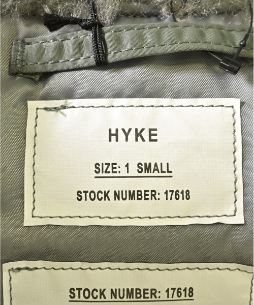 HYKE（ハイク）ミリタリーブルゾン カーキ サイズ:1(S位) レディース/2200729353014
