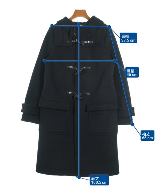 HYKE（ハイク）ダッフルコート 紺 サイズ:3(L位) レディース/2200729622028