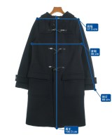 HYKE（ハイク）ダッフルコート 紺 サイズ:3(L位) レディース/2200729622028