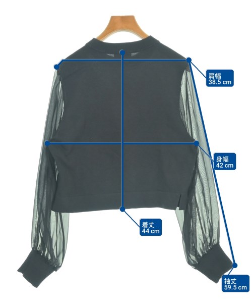 HYKE（ハイク）Tシャツ・カットソー 黒 サイズ:1(S位) レディース/2200730469063