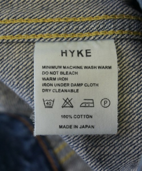 HYKE（ハイク）デニムジャケット 青 サイズ:1(S位) レディース/2200733433122