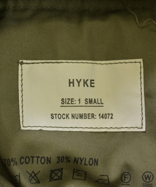 HYKE（ハイク）ひざ丈スカート カーキ サイズ:1(S位) レディース/2200735700017