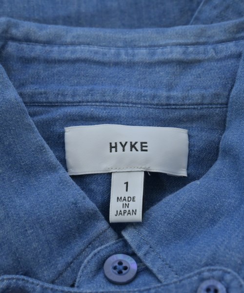 HYKE（ハイク）カジュアルシャツ 青 サイズ:1(S位) レディース/2200727399038