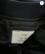 HYKE（ハイク）ミリタリーブルゾン 黒 サイズ:1(S位) レディース/2200720885019