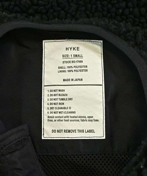 HYKE（ハイク）コート 黒 サイズ:1(S位) レディース/2200721296012