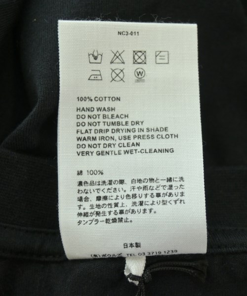 HYKE（ハイク）Tシャツ・カットソー 黒 サイズ:1(S位) レディース/2200718365042
