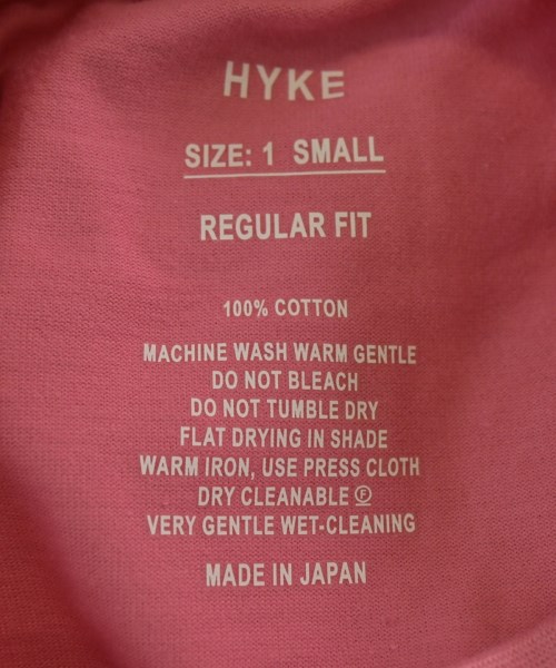 HYKE（ハイク）Tシャツ・カットソー ピンク サイズ:1(S位) レディース/2200723409014